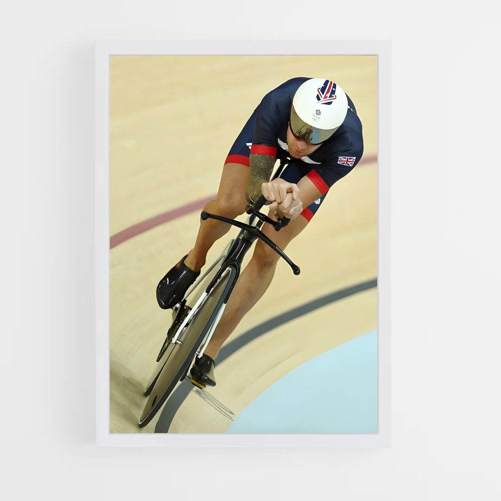 Poster Piste Éclair – affiche Cyclisme (vue 3)